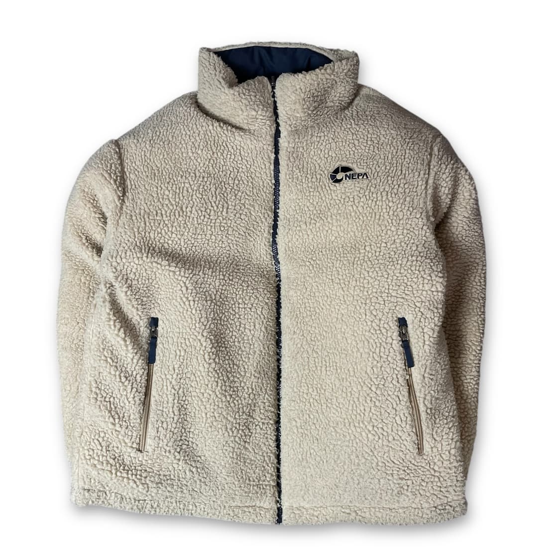 네파 네이비 뽀글이 리버시블 다운 패딩 상품이미지2