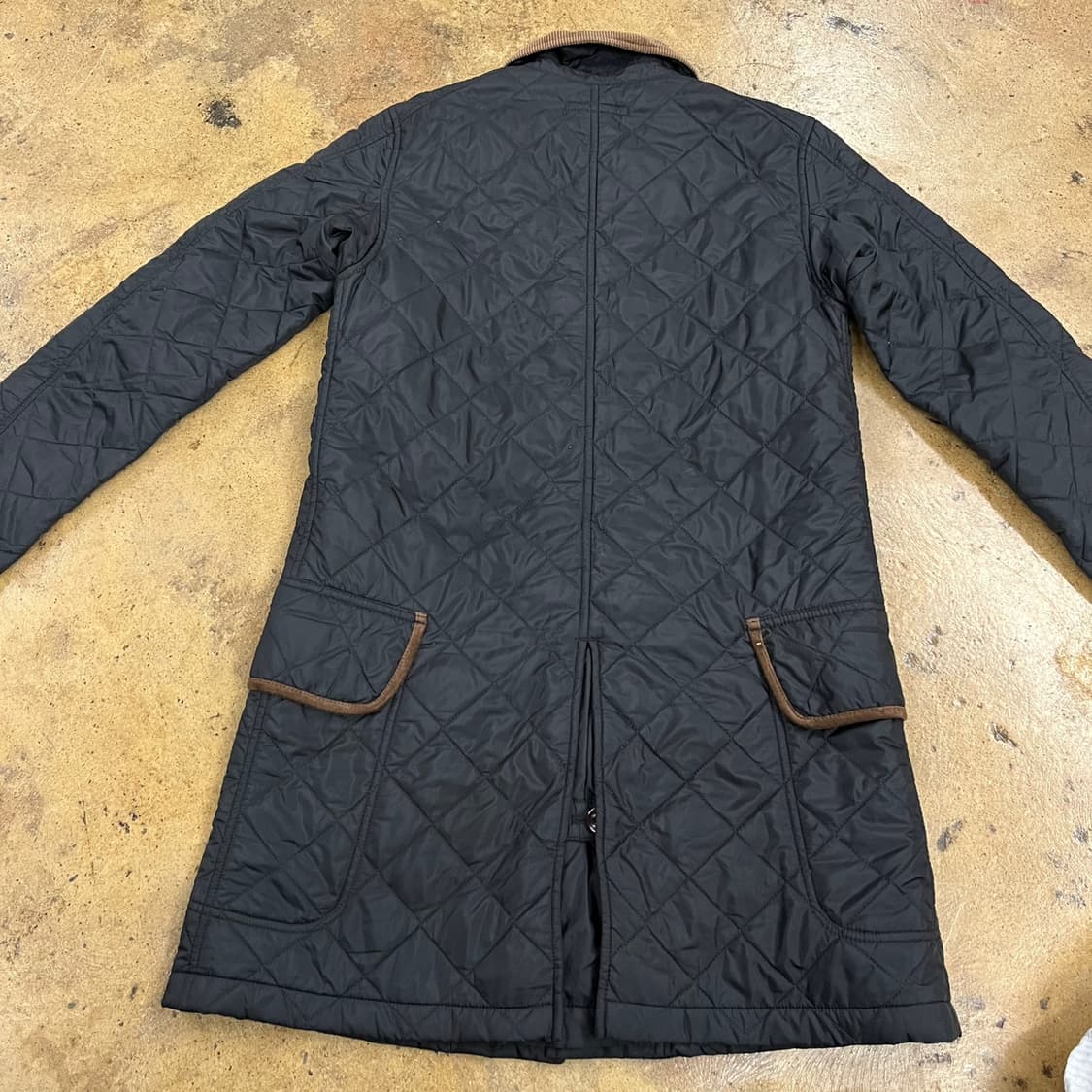 [정품/M] 폴로 랄프로렌 퀼팅 자켓 블랙 코듀로이 b10 상품이미지4