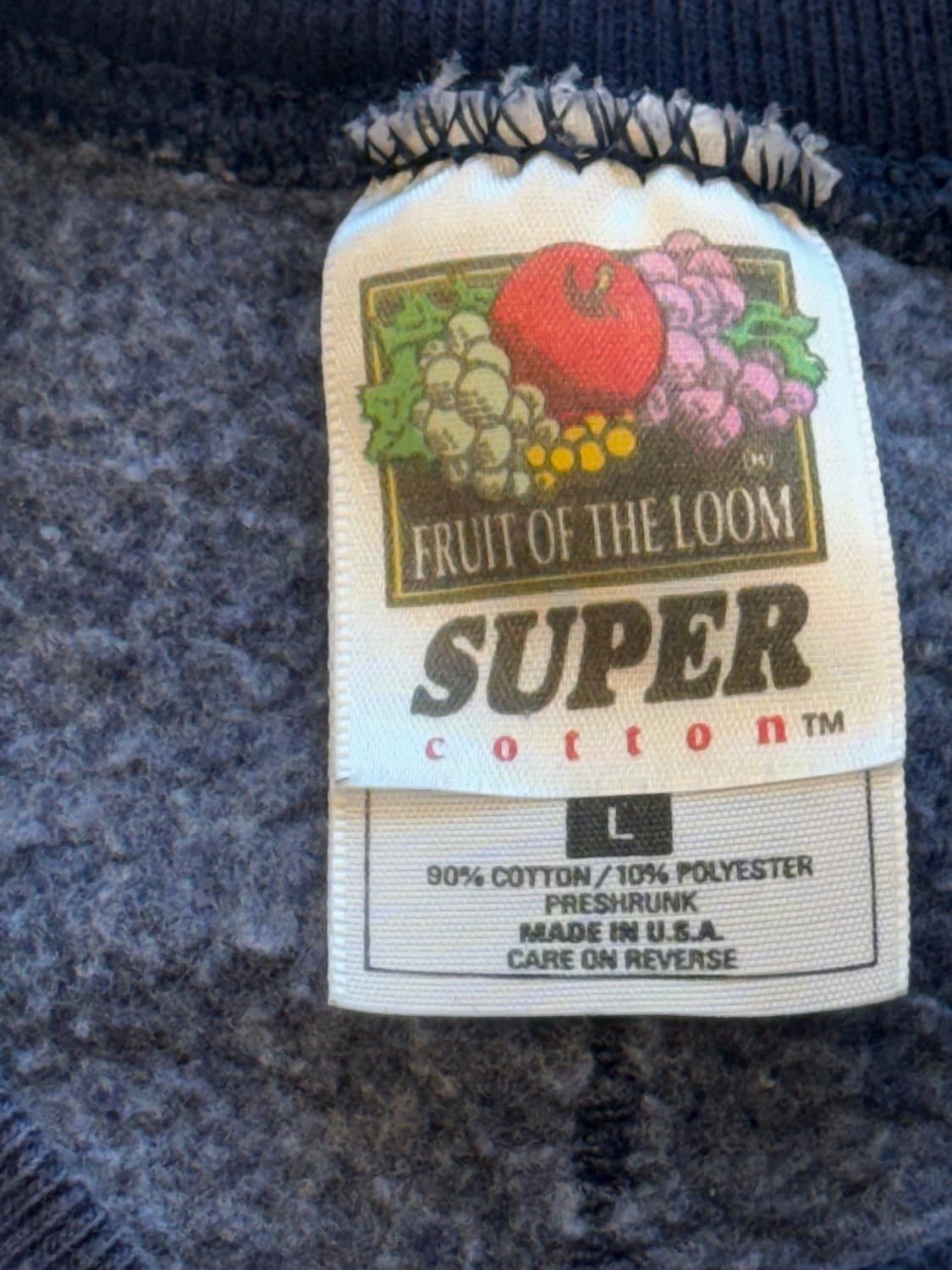 90s빈티지 프룻오브더룸 'G-17' 자수 맨투맨  상품이미지3