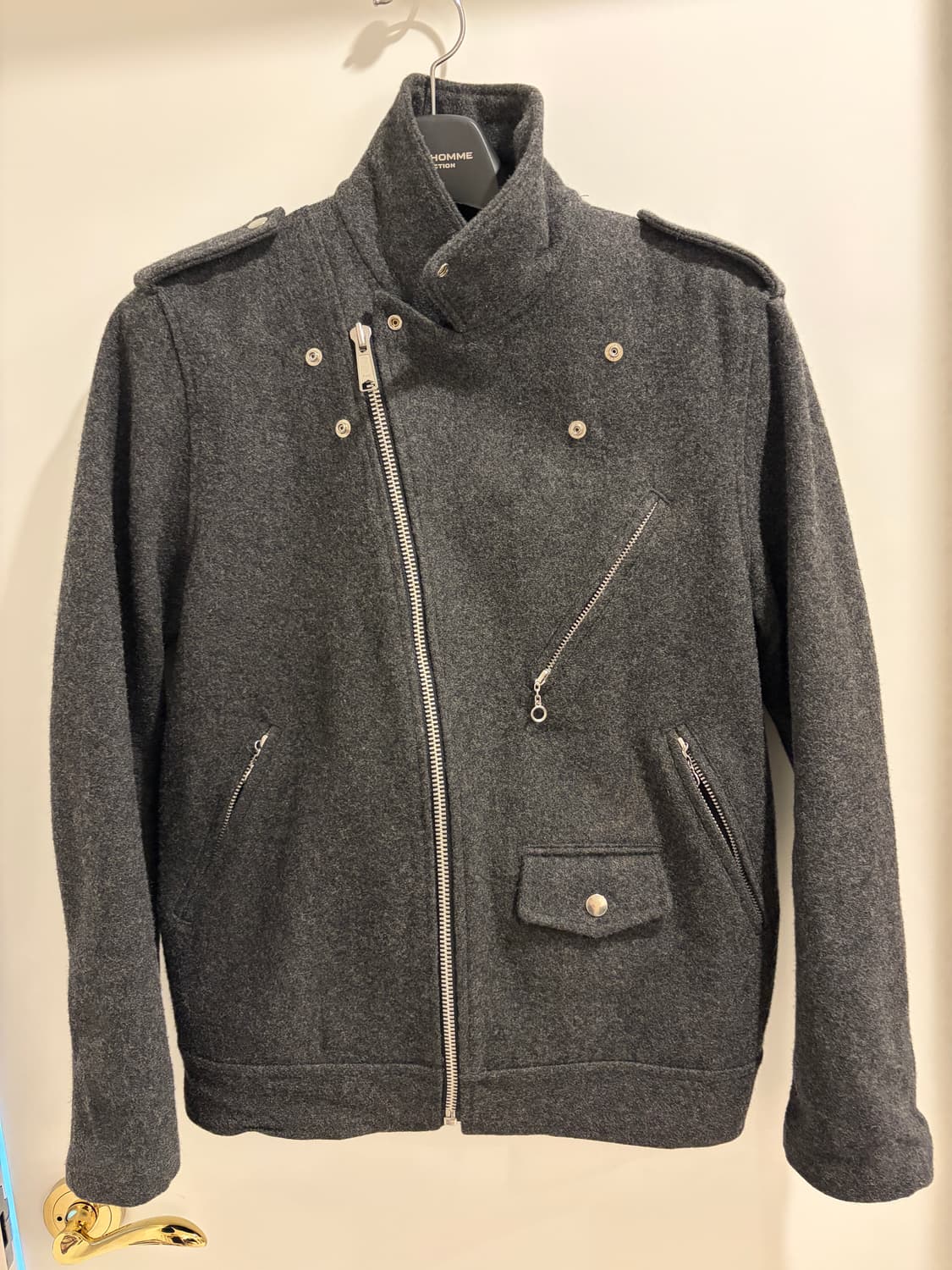 빔즈 울 라이더 자켓 그레이 상품이미지1