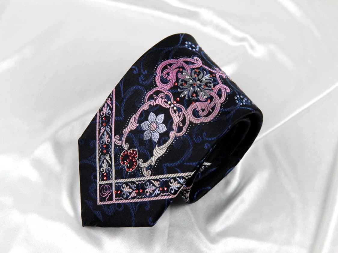 레노마 8.9cm S등급 큐빅 가득 고가라인 명품 넥타이 상품이미지2