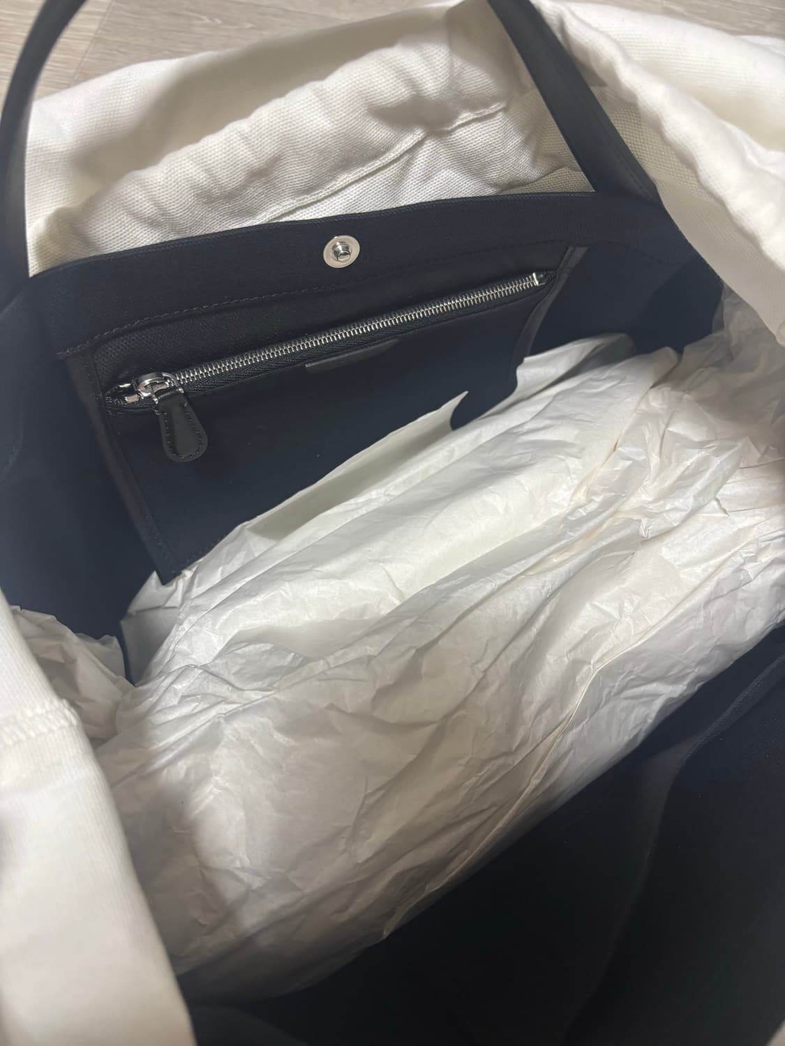 The row 더로우 코튼 아이다호백 블랙 정품 상품이미지3