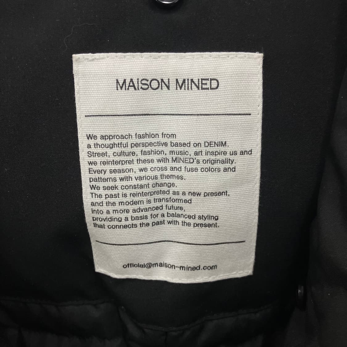 메종미네드 블랙 더블 롱 구스다운 패딩 점퍼 XS 상품이미지3