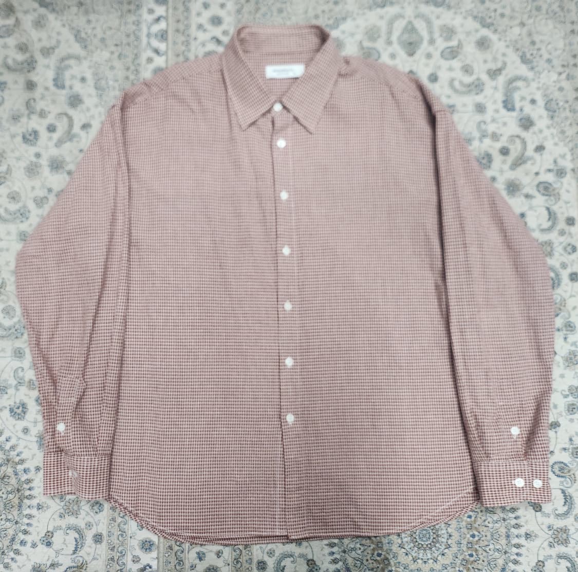 오까네 어라운드 체크 셔츠 3사이즈 (105-110) 상품이미지1