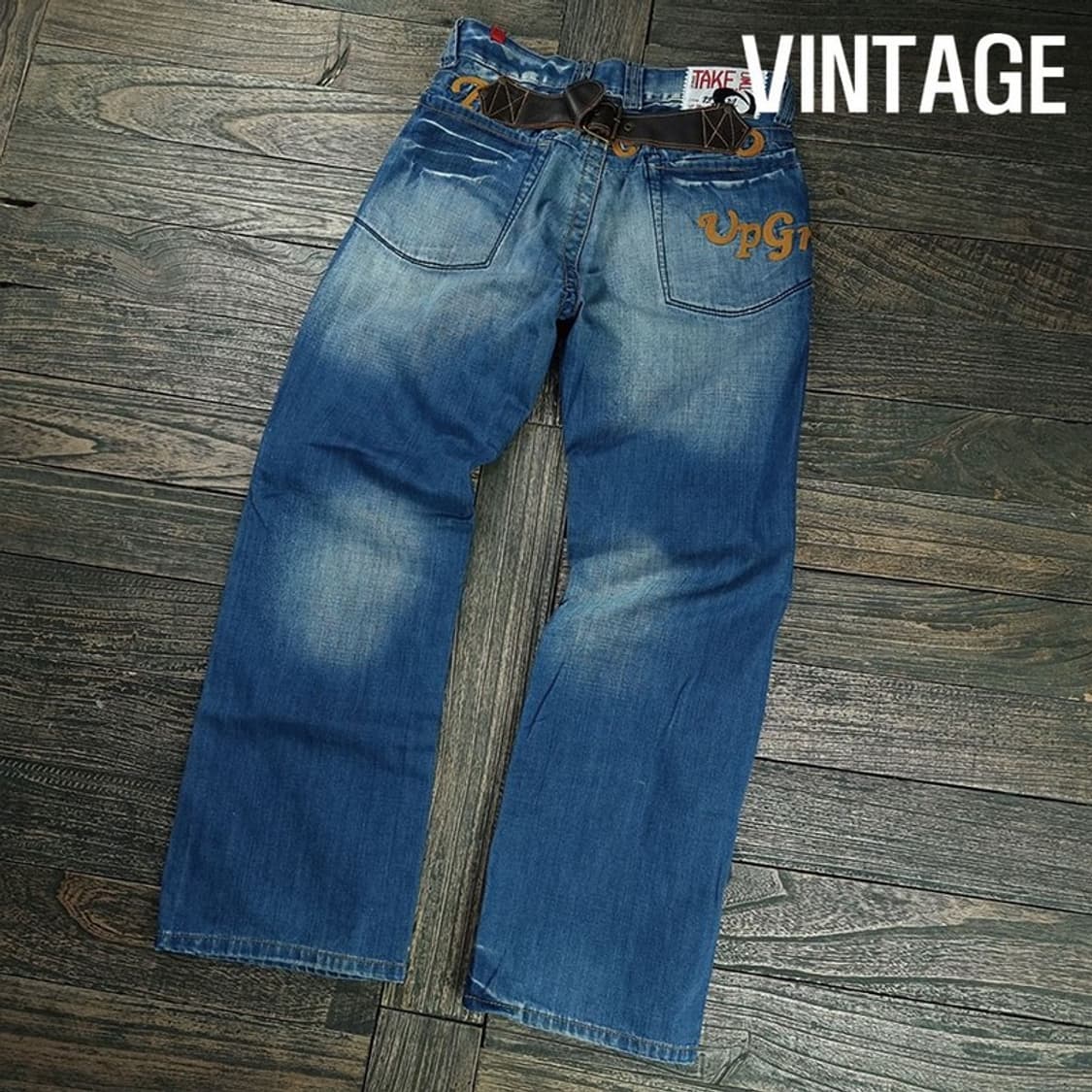 [빈티지] 와이드 신치백 데님 팬츠 청바지 M19273 상품이미지1