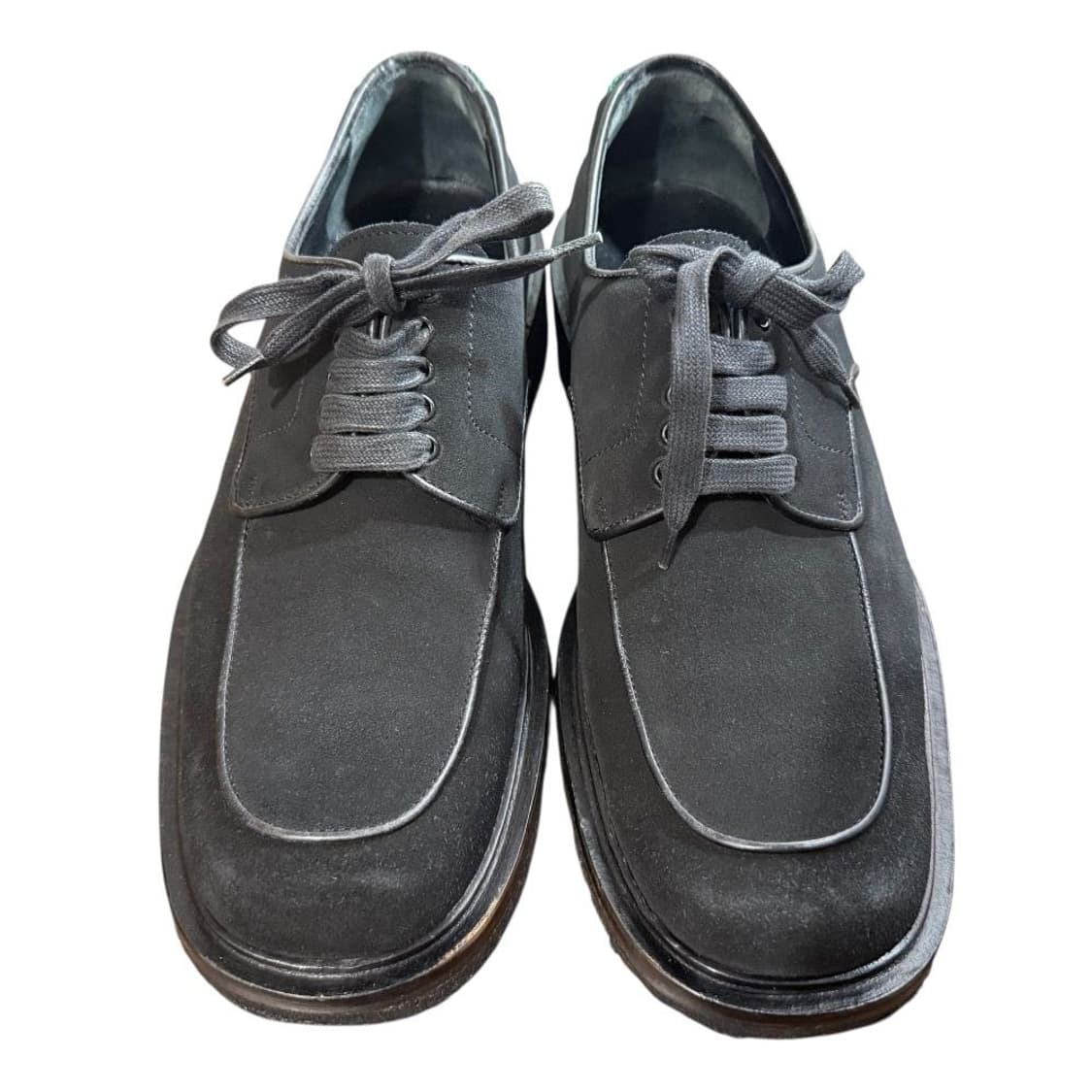 구찌 by 톰포드 스웨이드 스퀘어토 레이스업 슈즈 상품이미지2