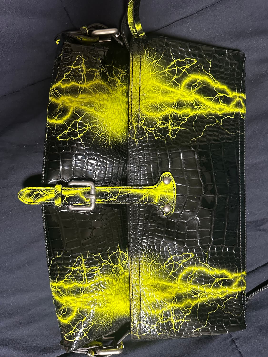 메종 마르지엘라 블랙 파이톤 클러치백 상품이미지2