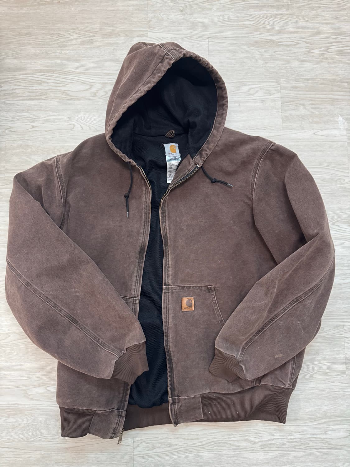 칼하트 액티브자켓 j25 다크브라운 상품이미지1