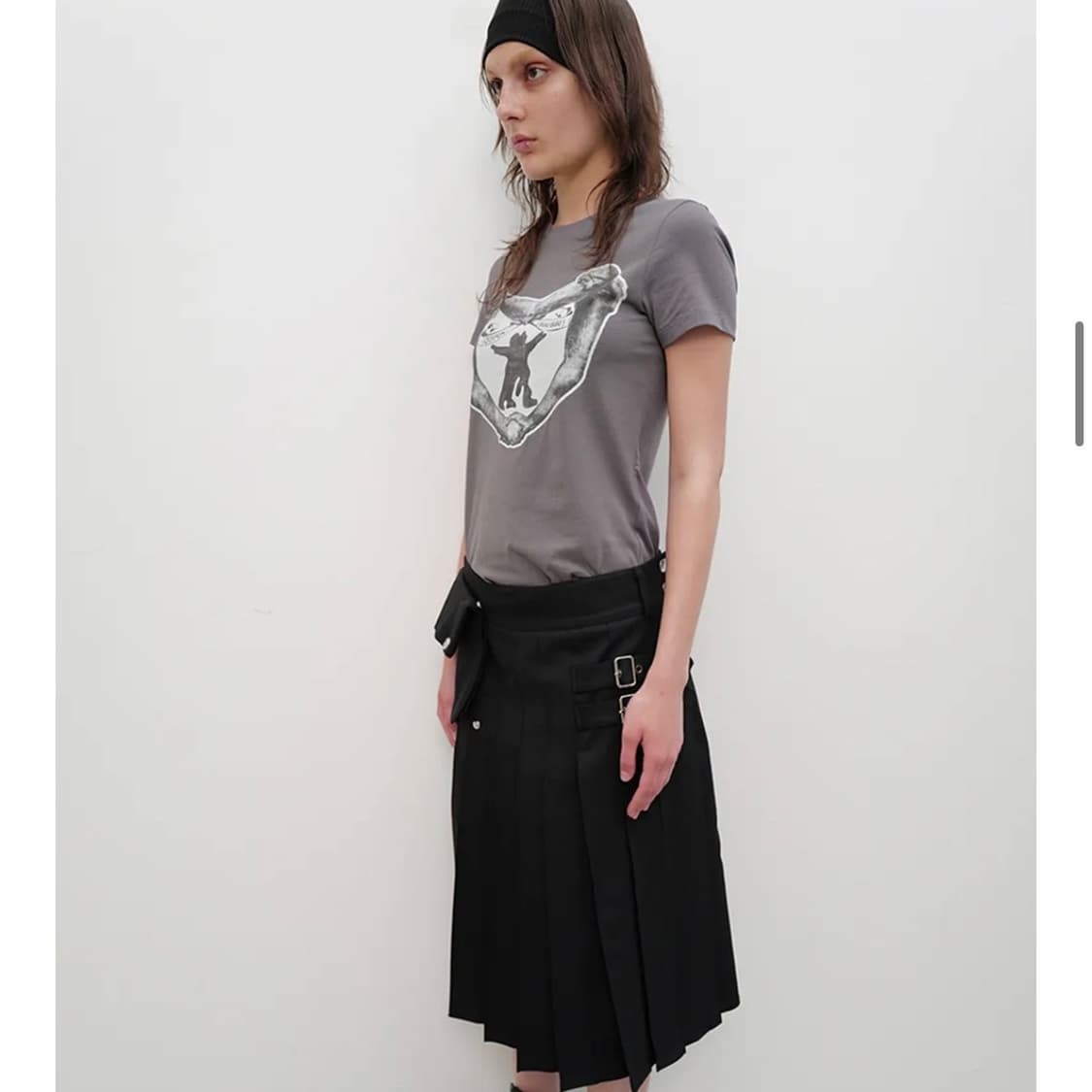 오픈와이와이 플리츠 카고 포켓 스커트  상품이미지3