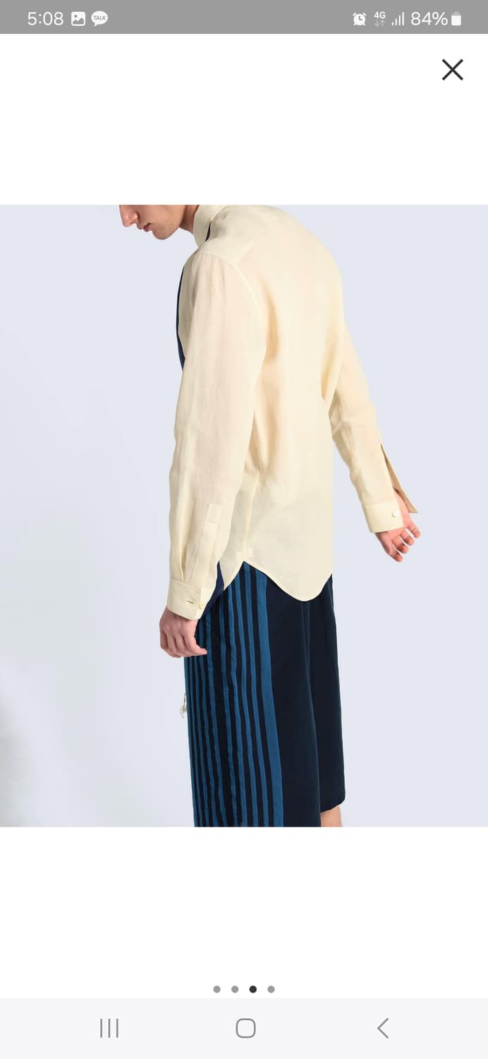 [새제품]질샌더 와시 페이퍼 셔츠 39사이즈 긴팔 Jilsander 상품이미지4