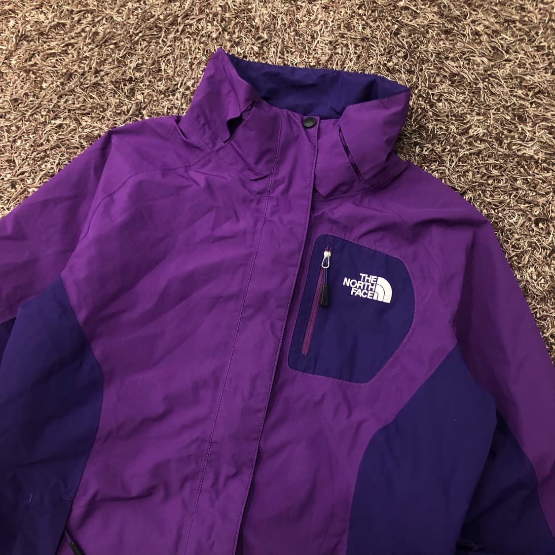 노스페이스 여성 하이벤트 퍼플 바람막이 투웨이 마운틴 자켓 상품이미지2