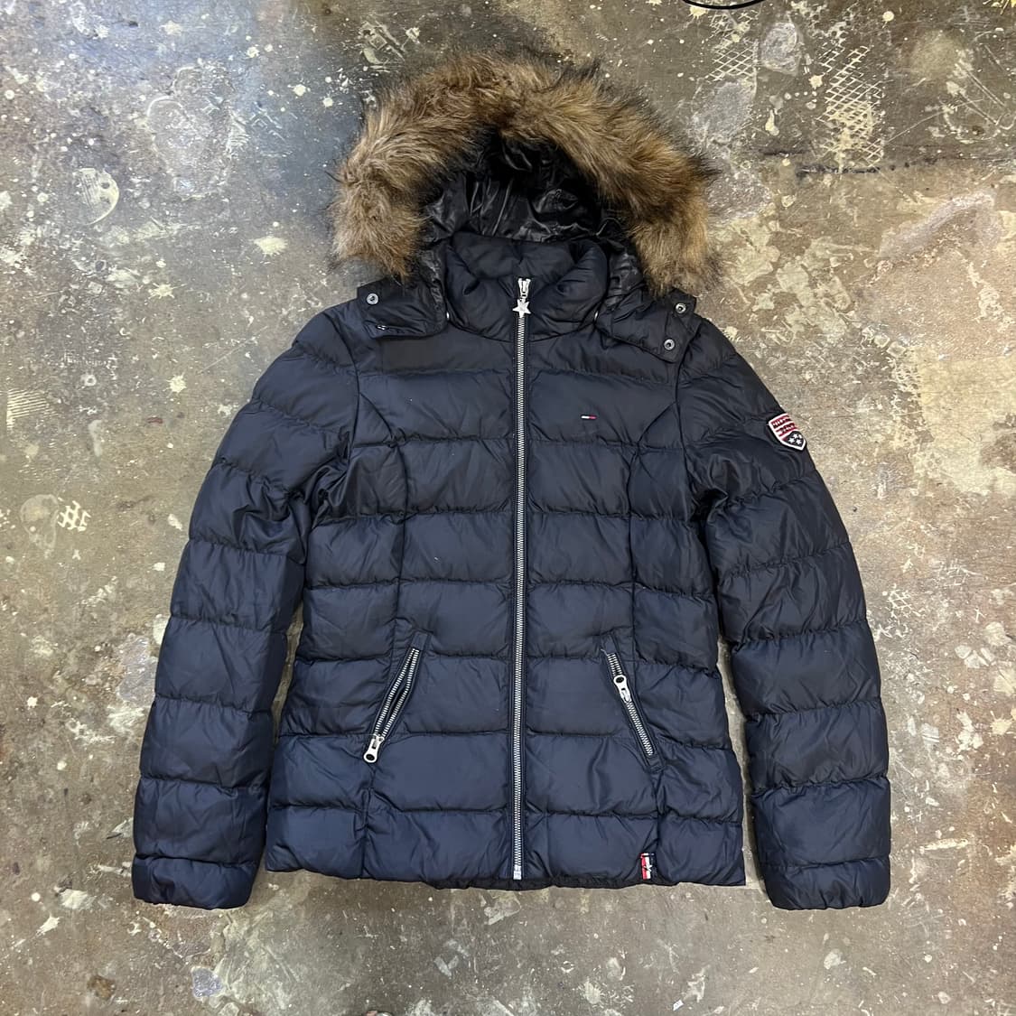 S) 타미힐피거 여성 덕다운 패딩점퍼 오리털 패딩 상품이미지1