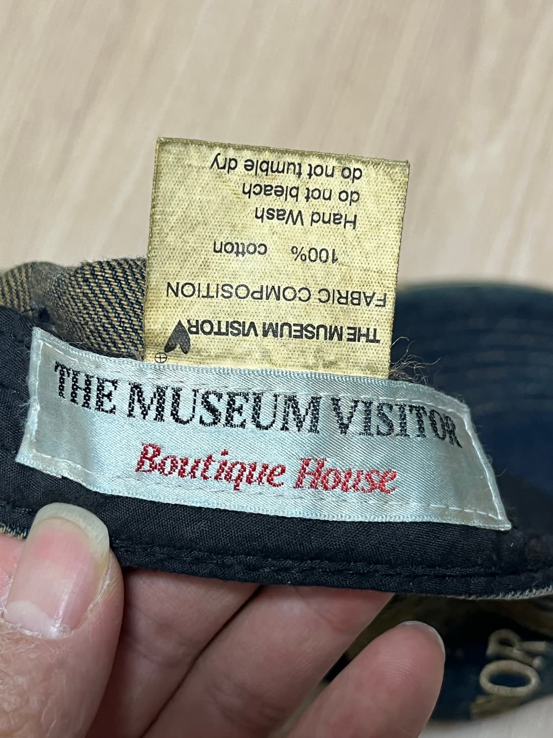 더뮤지엄비지터 워시드 데님 볼캡 상품이미지3