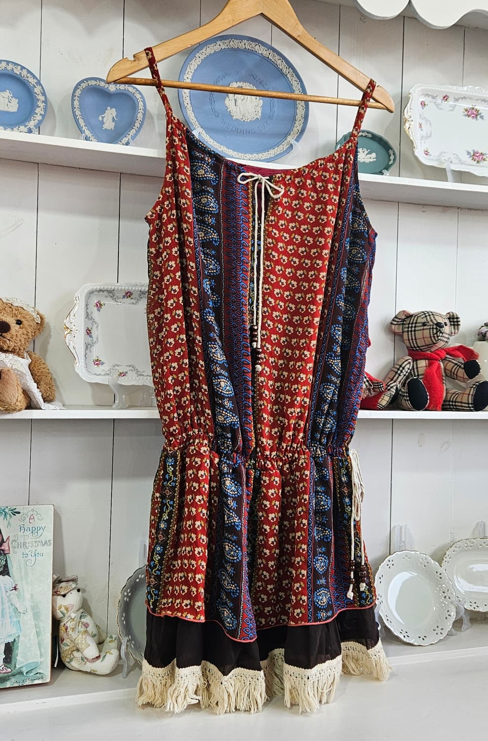 패턴 에스닉 보헤미안 원피스 상품이미지2