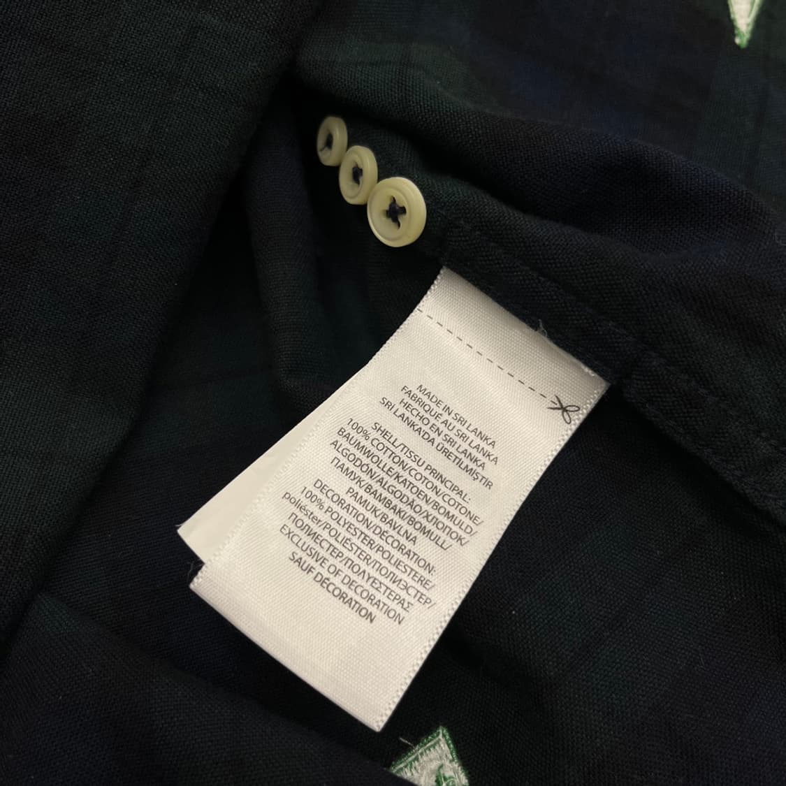 폴로 랄프로렌 자수패치 타탄체크 셔츠 S 상품이미지6