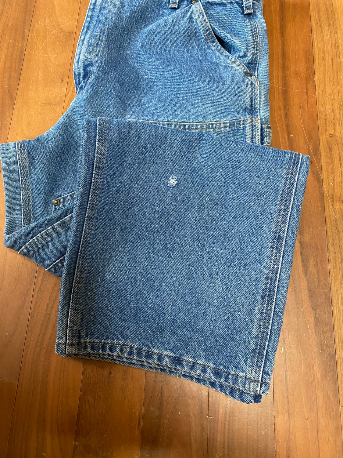 칼하트 Og B73 DST 더블니 데님 카펜터 팬츠 36x32 상품이미지5