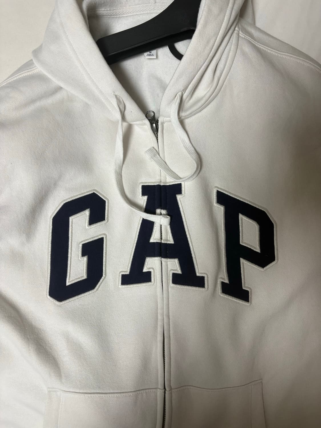 갭 화이트 후드집업 상품이미지1