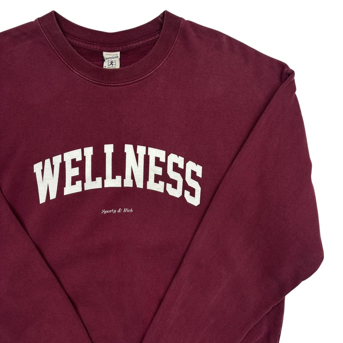 스포티앤리치 웰네스 버건디 스웻셔츠 L 상품이미지2