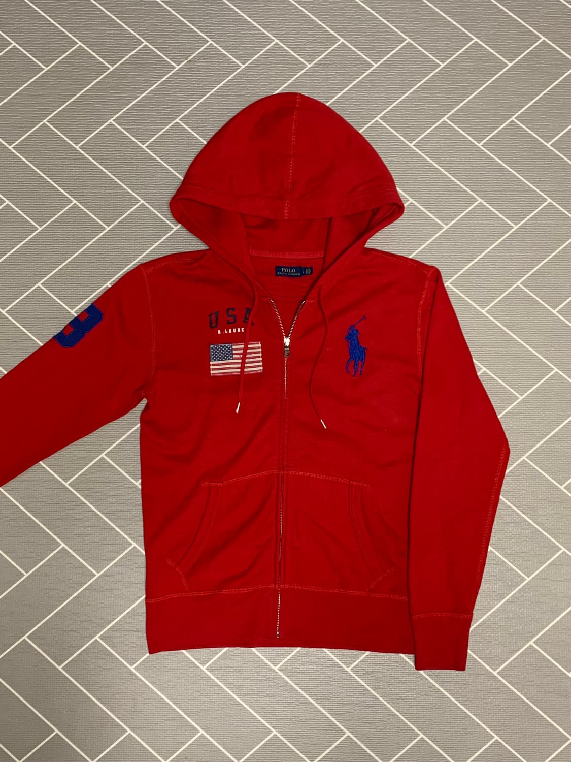 폴로 빅포니 성조기 후드집업  상품이미지2
