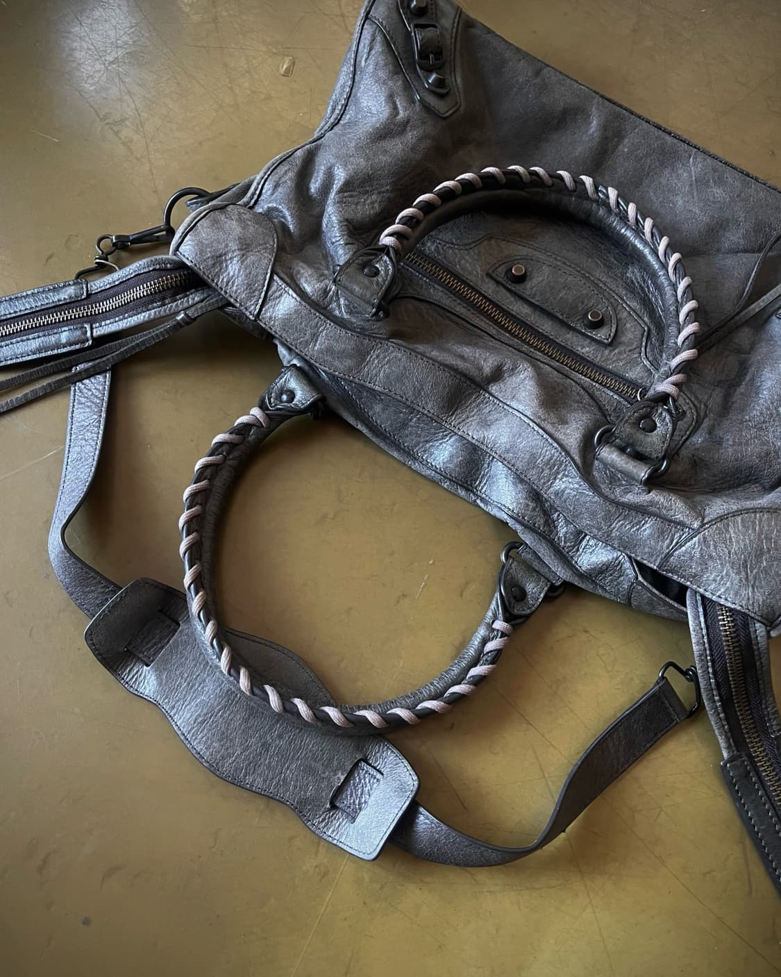 2000s BALENCIAGA 2-Way Le City Army Bag 상품이미지5