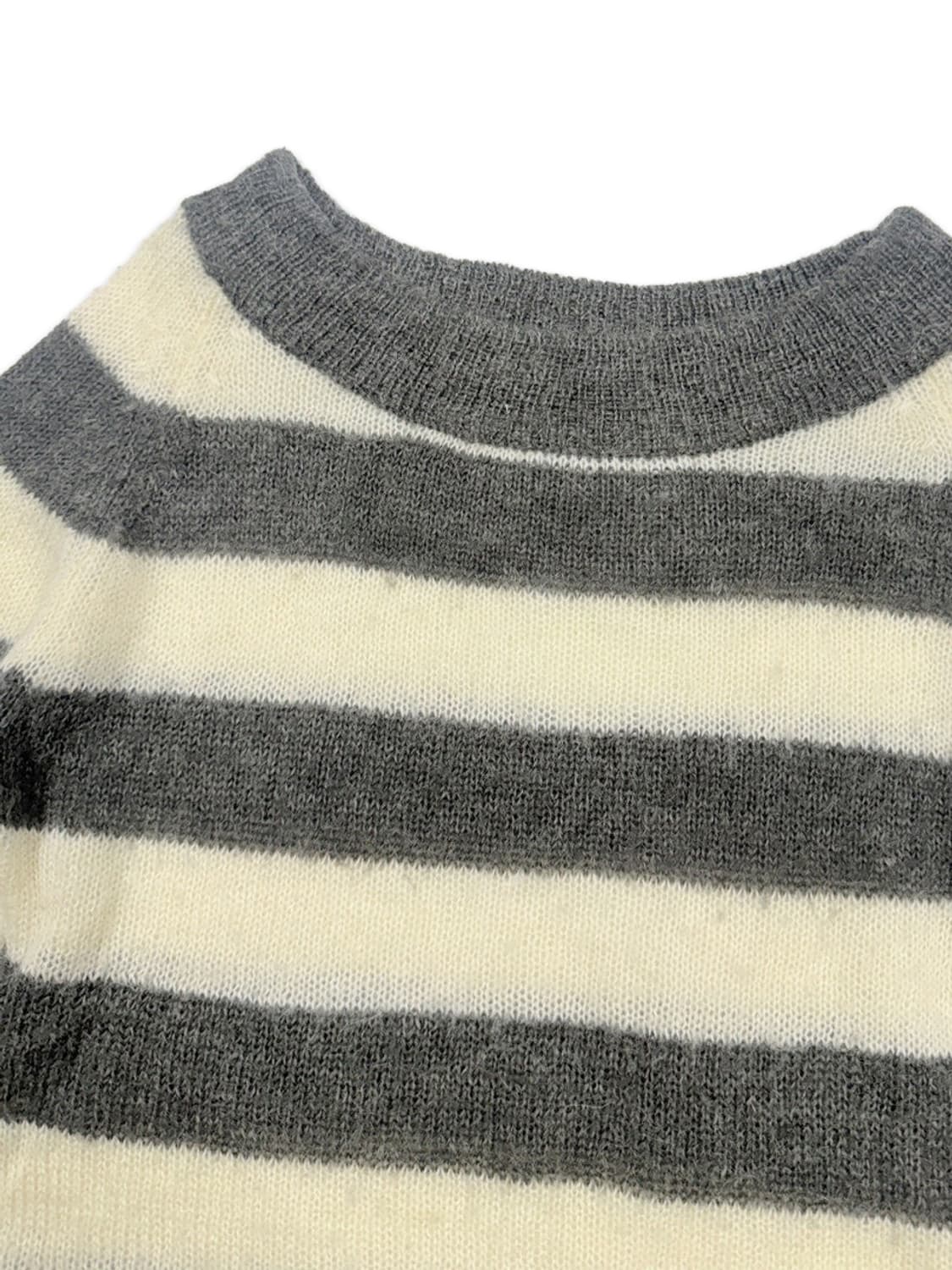 빈티지 LIPSTAR 그레이 모헤어 시스루 니트 상품이미지3