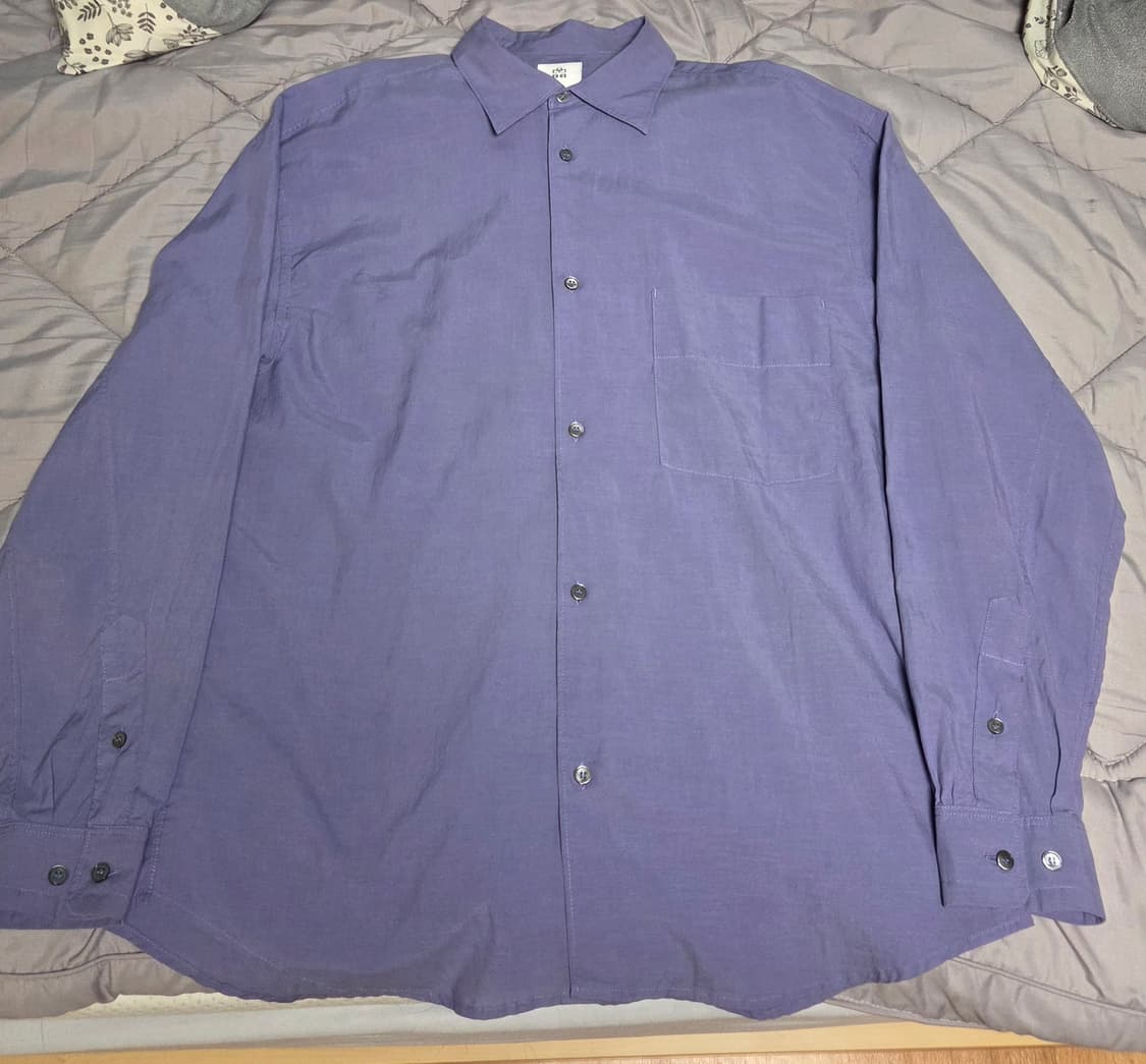 3) 폴리테루 텐코 셔츠 워시드 블루 상품이미지1