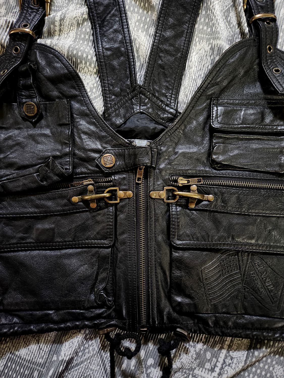 빈티지 레더 베스트 /r13/언더마이카/크롬하츠/erd/언더커버/넘버나인 상품이미지5