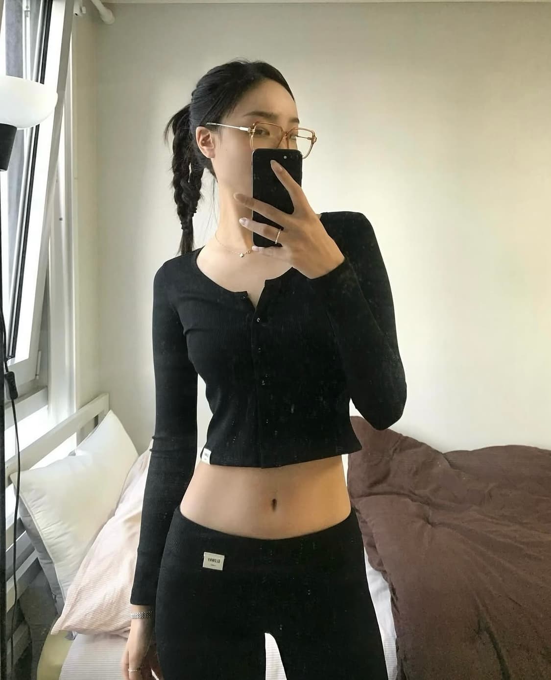 글로니 classic rib v neck cardigan 가디건  상품이미지1