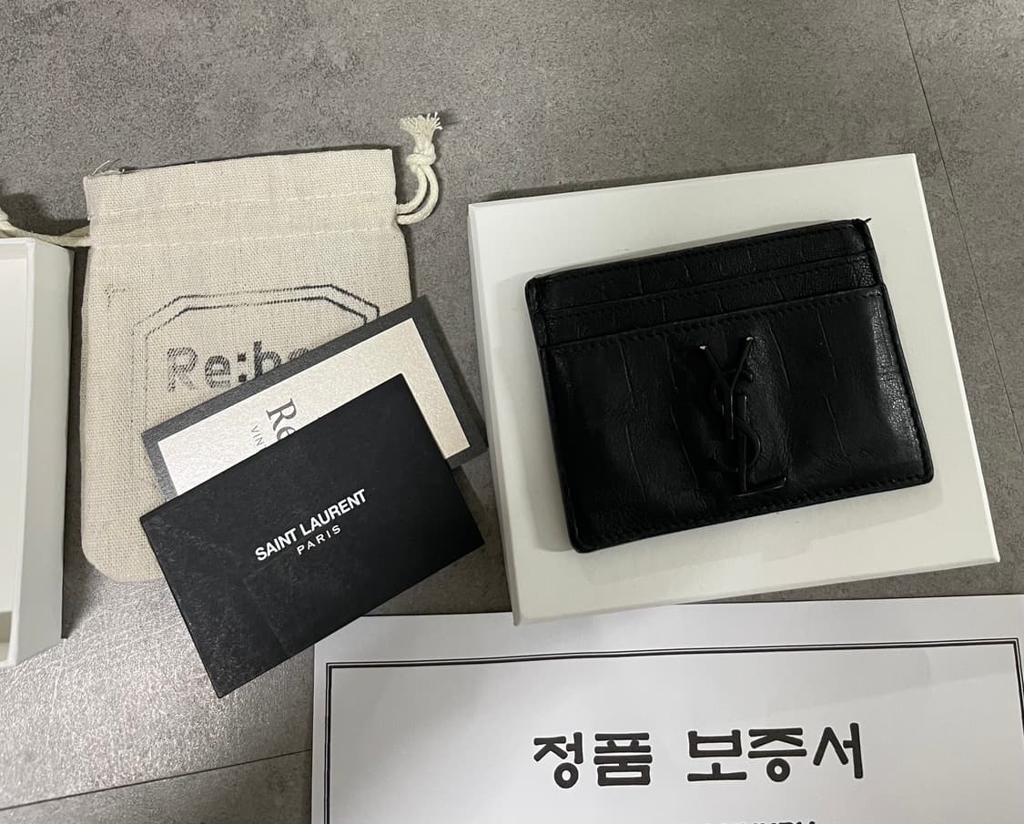 생로랑 크로커다일 가죽 카드지갑 상품이미지2