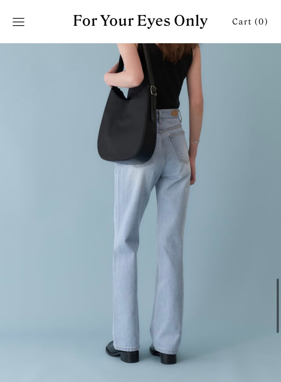 포유온 Wide Flared denim(40) 상품이미지2