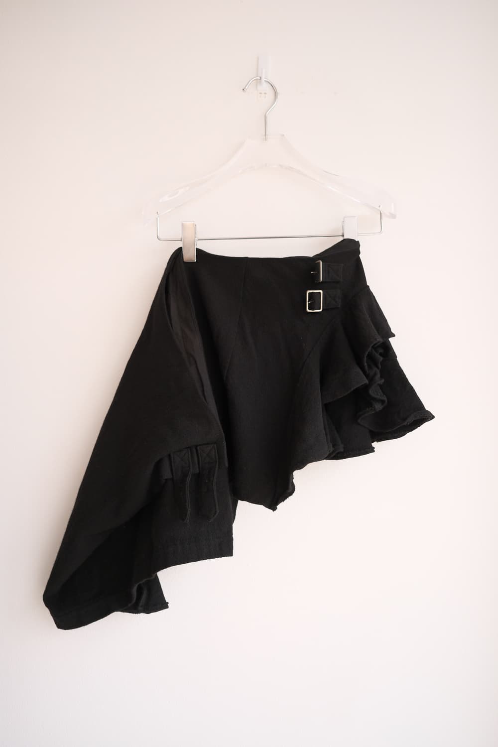Shrunken wool frill layered wrap skirt 상품이미지7