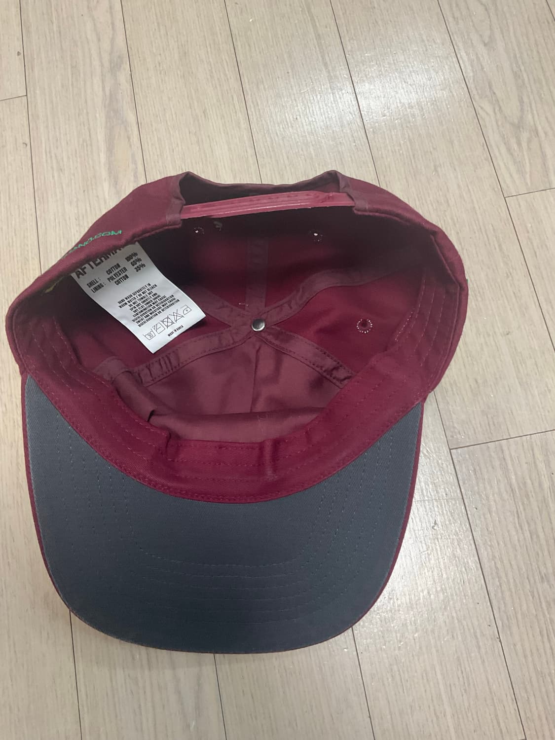  애프터매스 버건디 캡 상품이미지2