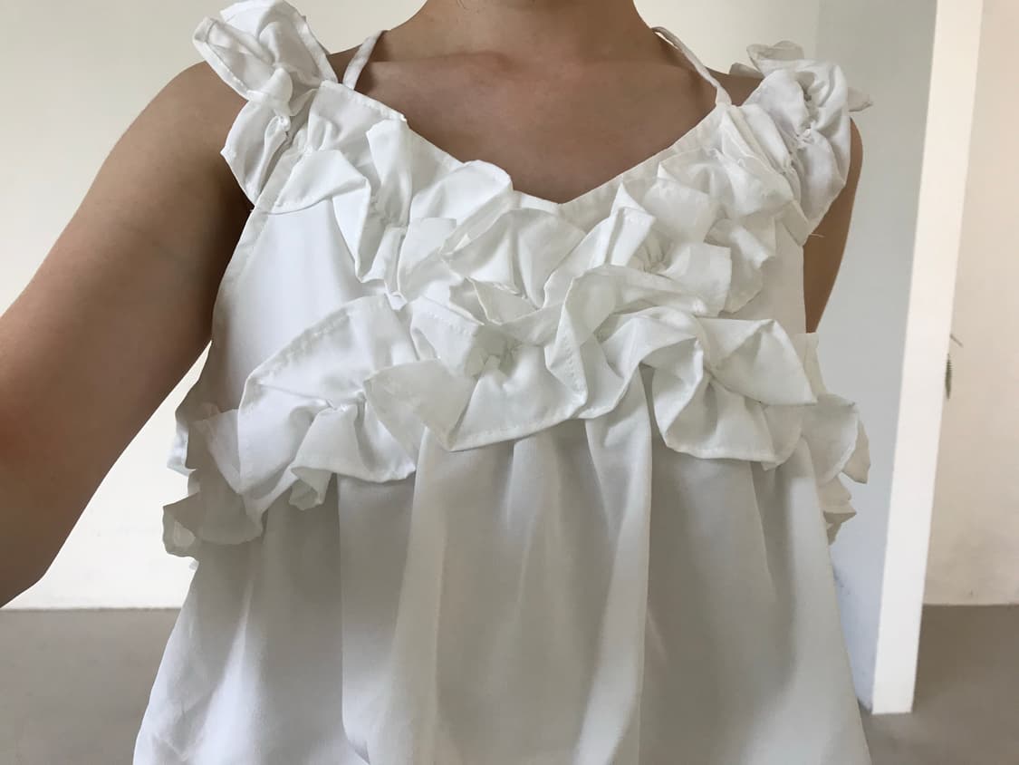 vintage frill sleeveless 상품이미지4