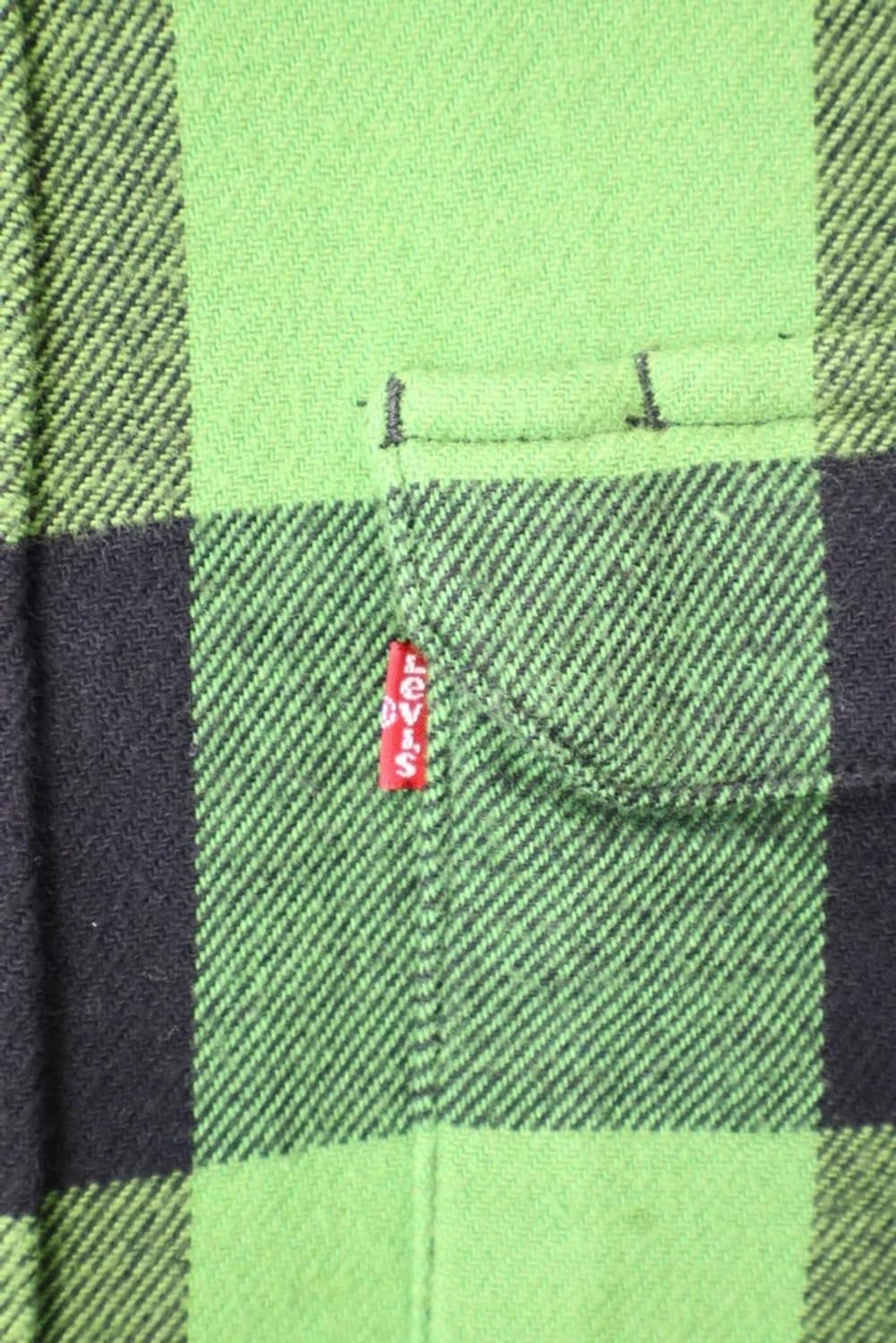 Levi's Green Buffalo Check Flannel Shirt 상품이미지7