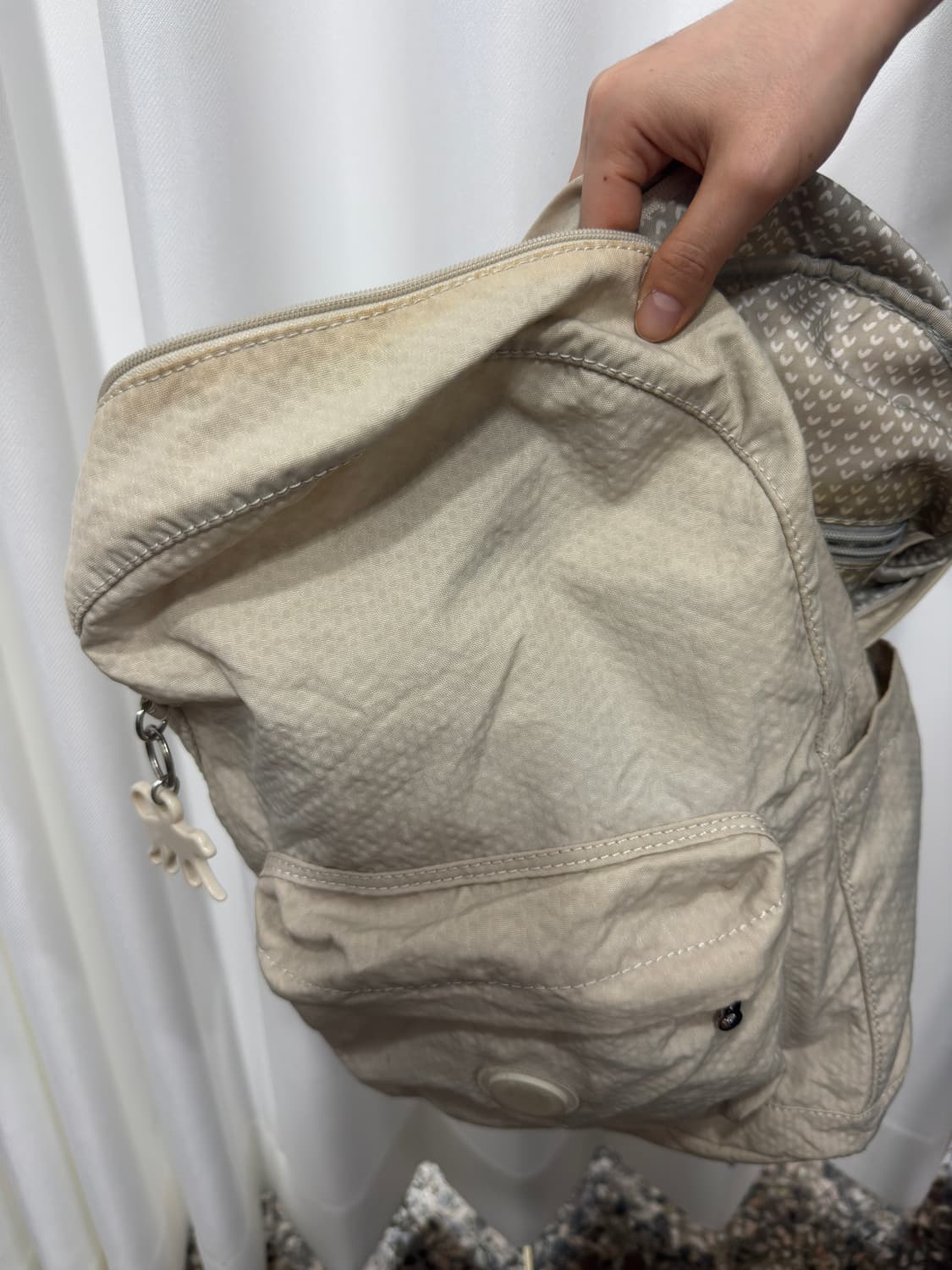 kipling beige backpack 상품이미지6