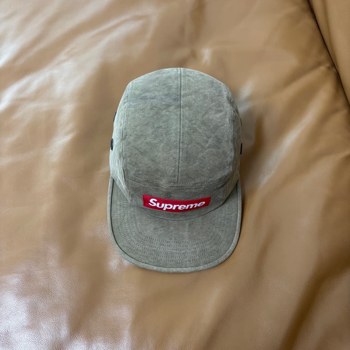 Supreme 슈프림 스톤 워시드 올리브 카키 캠프캡 모자 상품이미지5