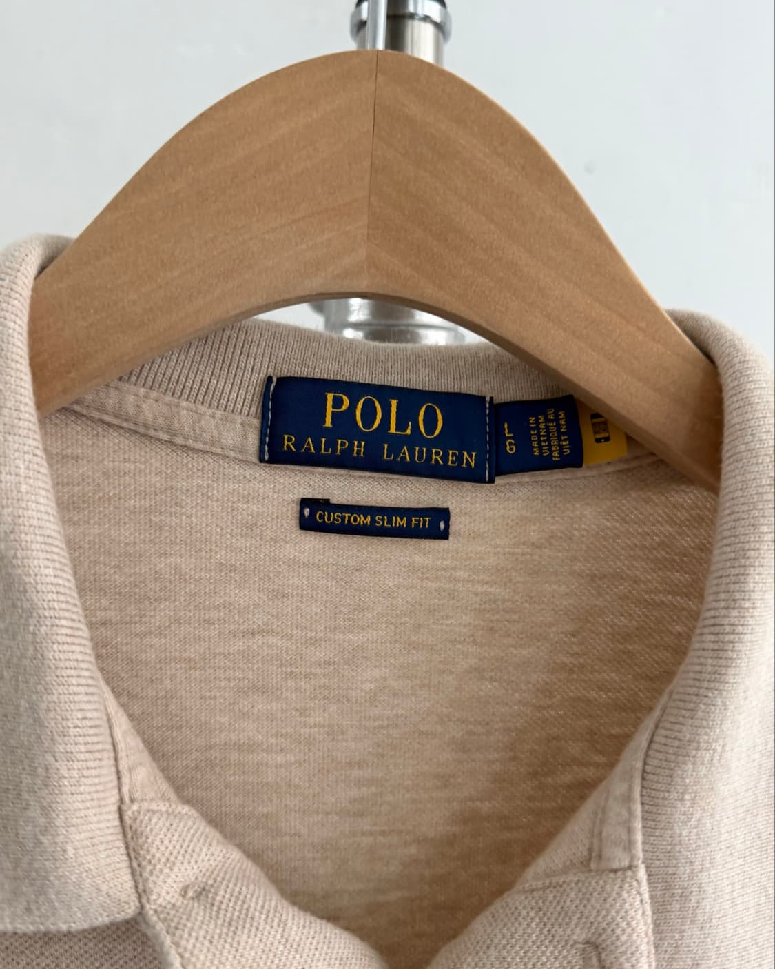 Polo 폴로 랄프로렌 QR신형 베이지컬러 PK 카라티셔츠 상품이미지7