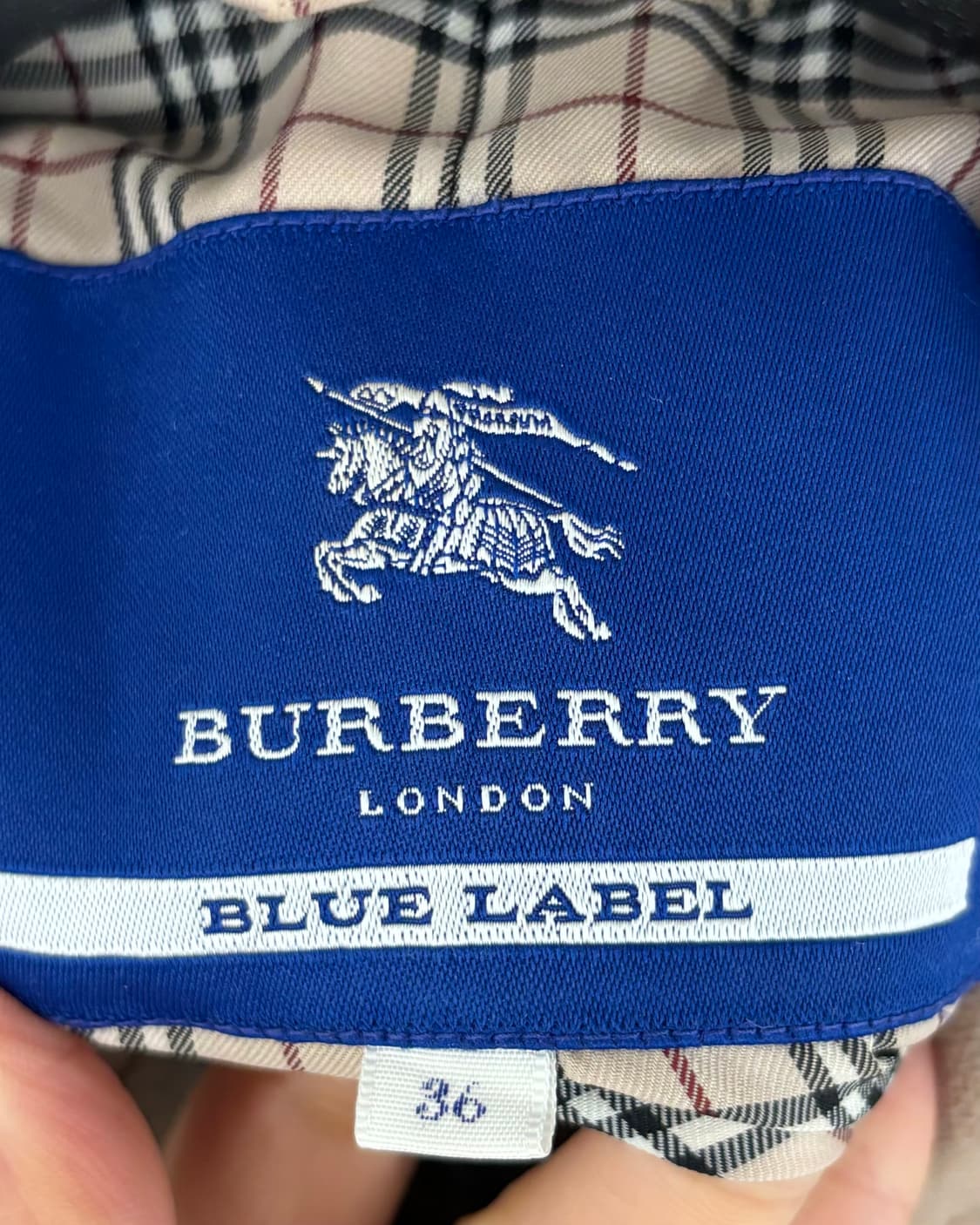 버버리 블루 라벨 플리츠 바이커 코트 상품이미지7