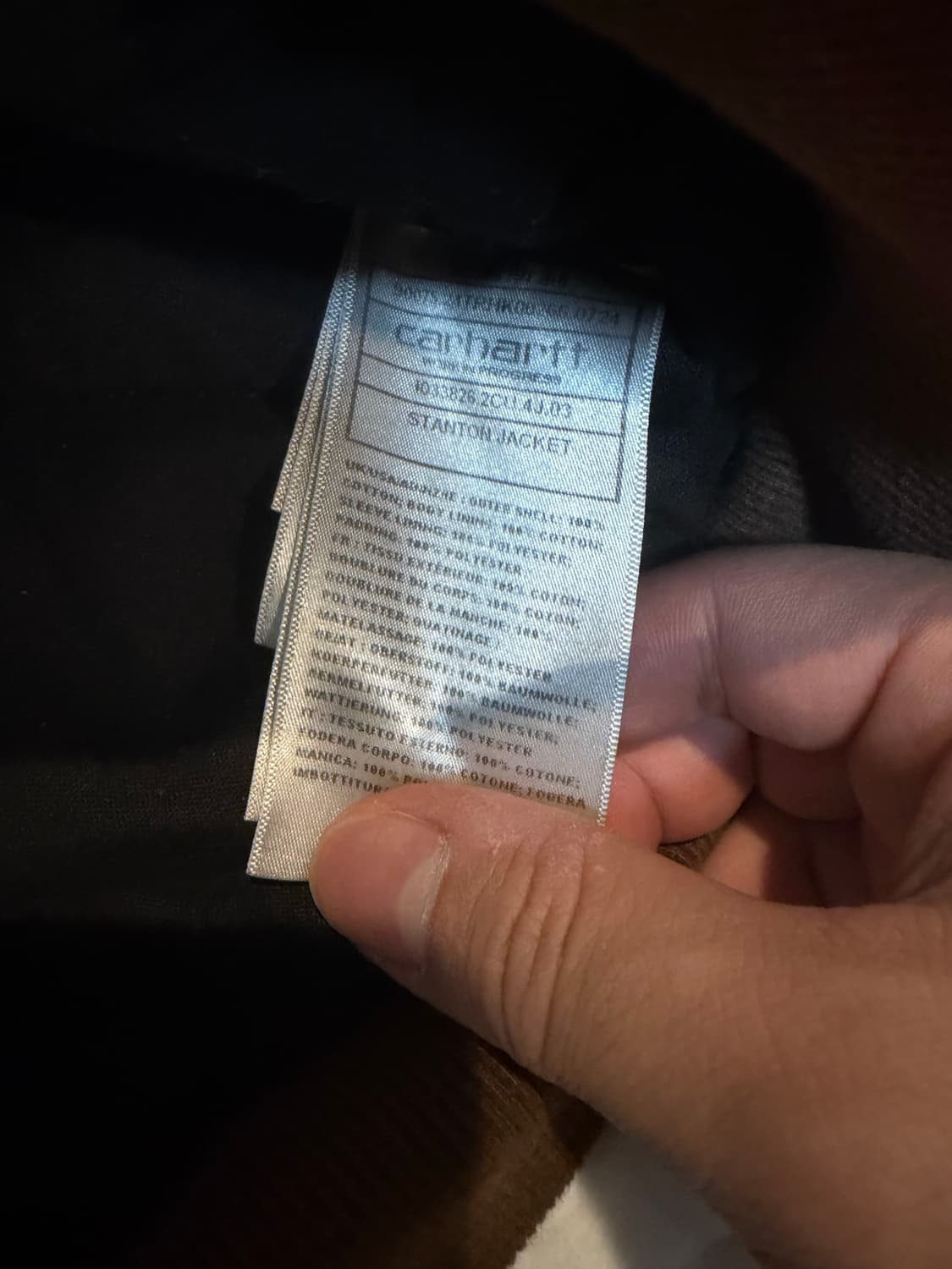 칼하트 WIP 스탠톤 자켓 초콜릿 스톤 다이드 M 상품이미지4