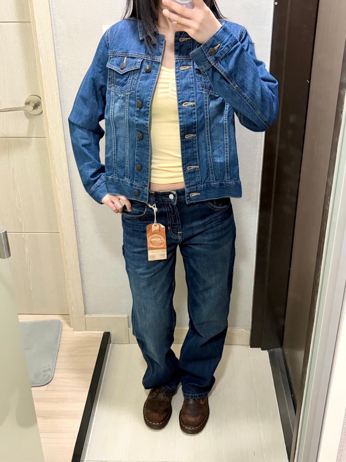 COLZA 클래식 워싱 진청 데님 자켓 상품이미지3