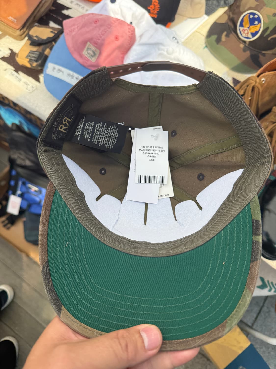 Rrl 카모 볼캡 os  상품이미지2