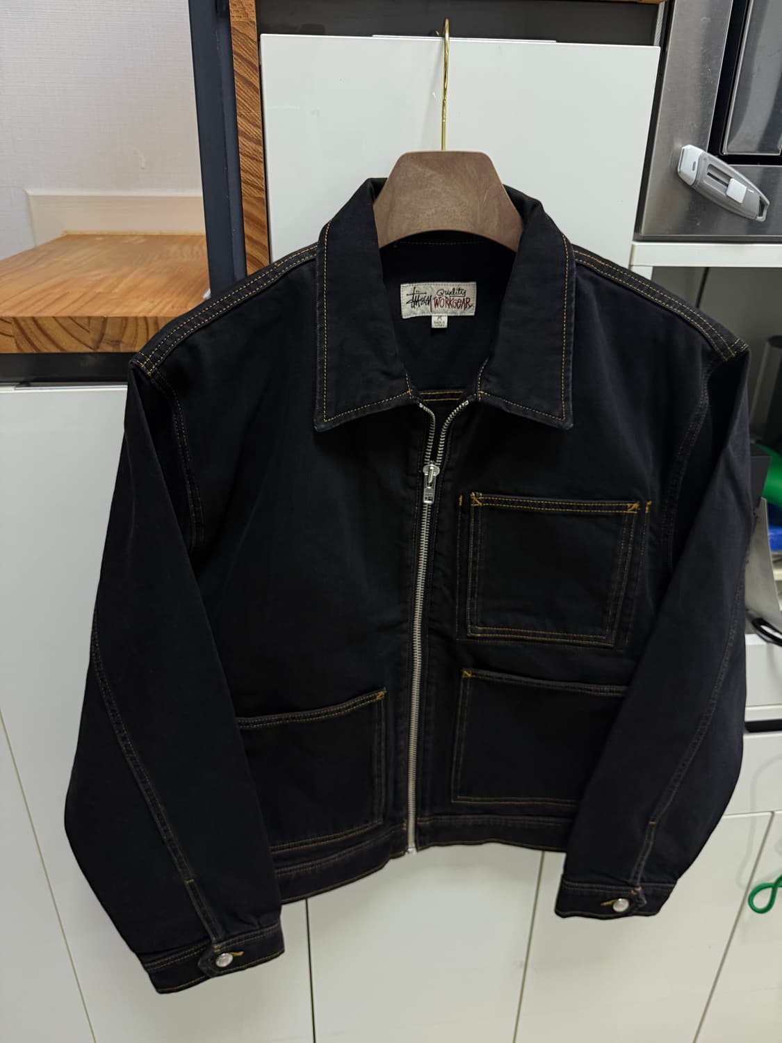 스투시 데님 자켓 M사이즈 판매합니다 ! 상품이미지1