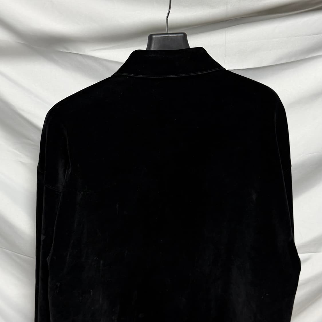 [S급/XL] 프라다 벨벳 셔츠 자켓 블랙 상품이미지5