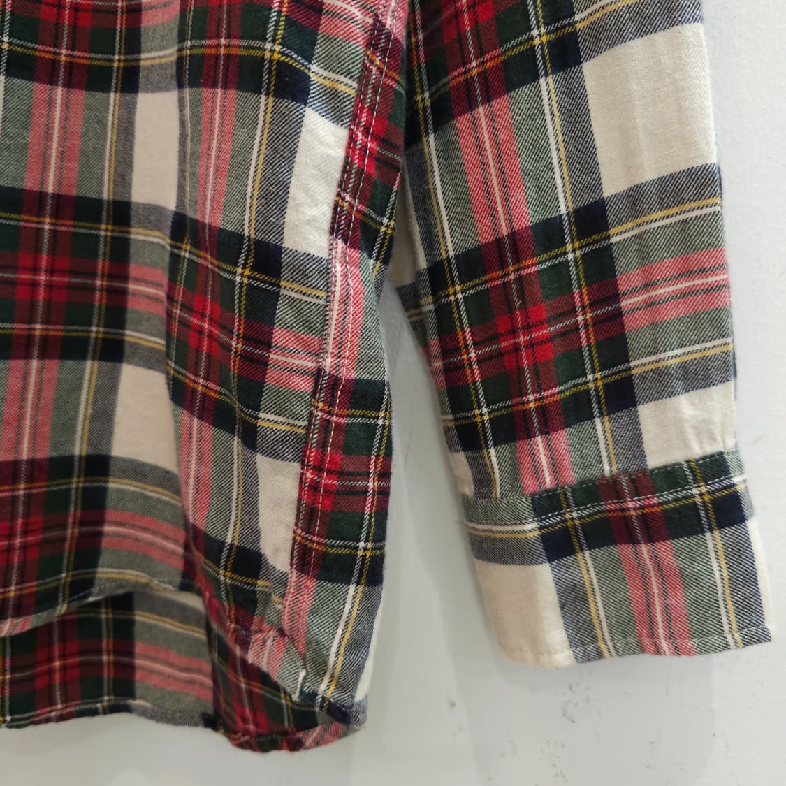 JPN 유니클로 크리스마스 플란넬 체크셔츠 상품이미지5