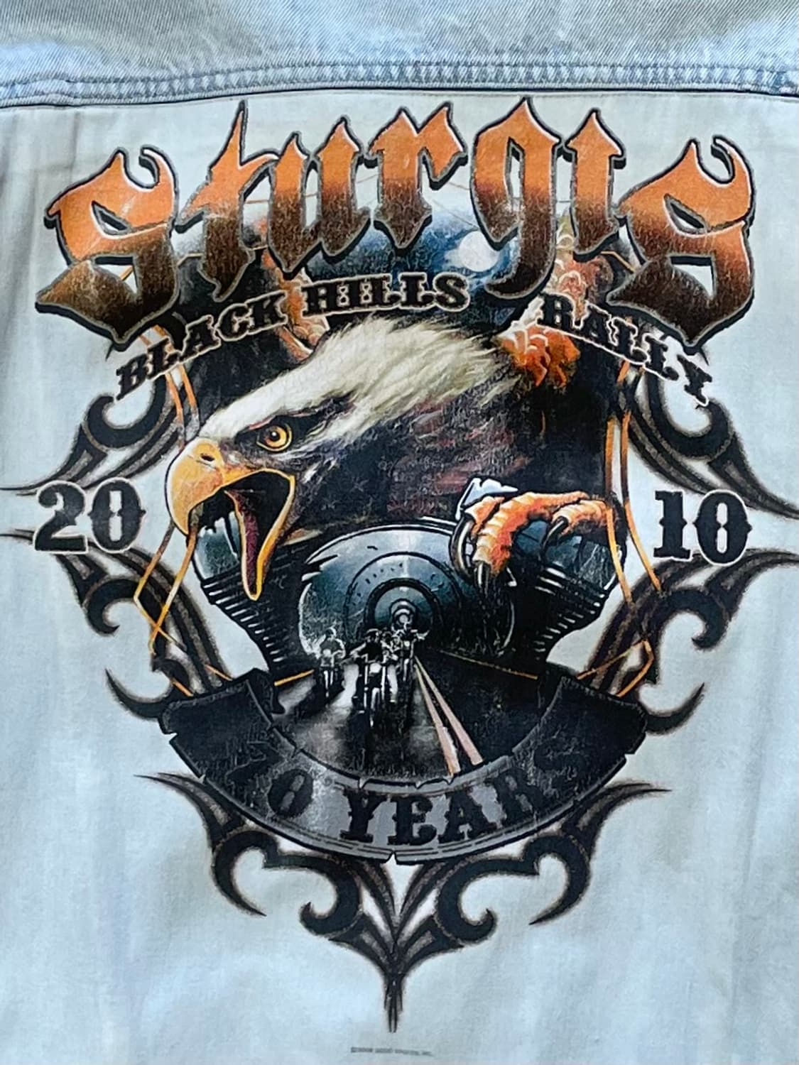 택포) 펩시 X 스터지스 모터사이클랠리 70주년 빈티지 데님 트러커 자켓 상품이미지4