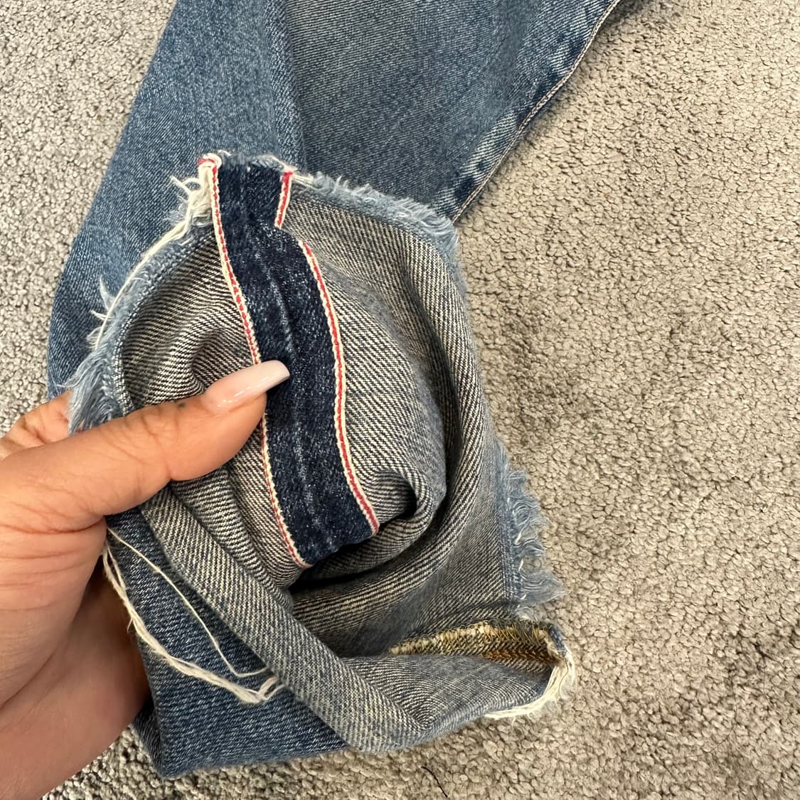 에드윈505 505X 셀비지 와이드핏 데님 팬츠(29) 상품이미지6