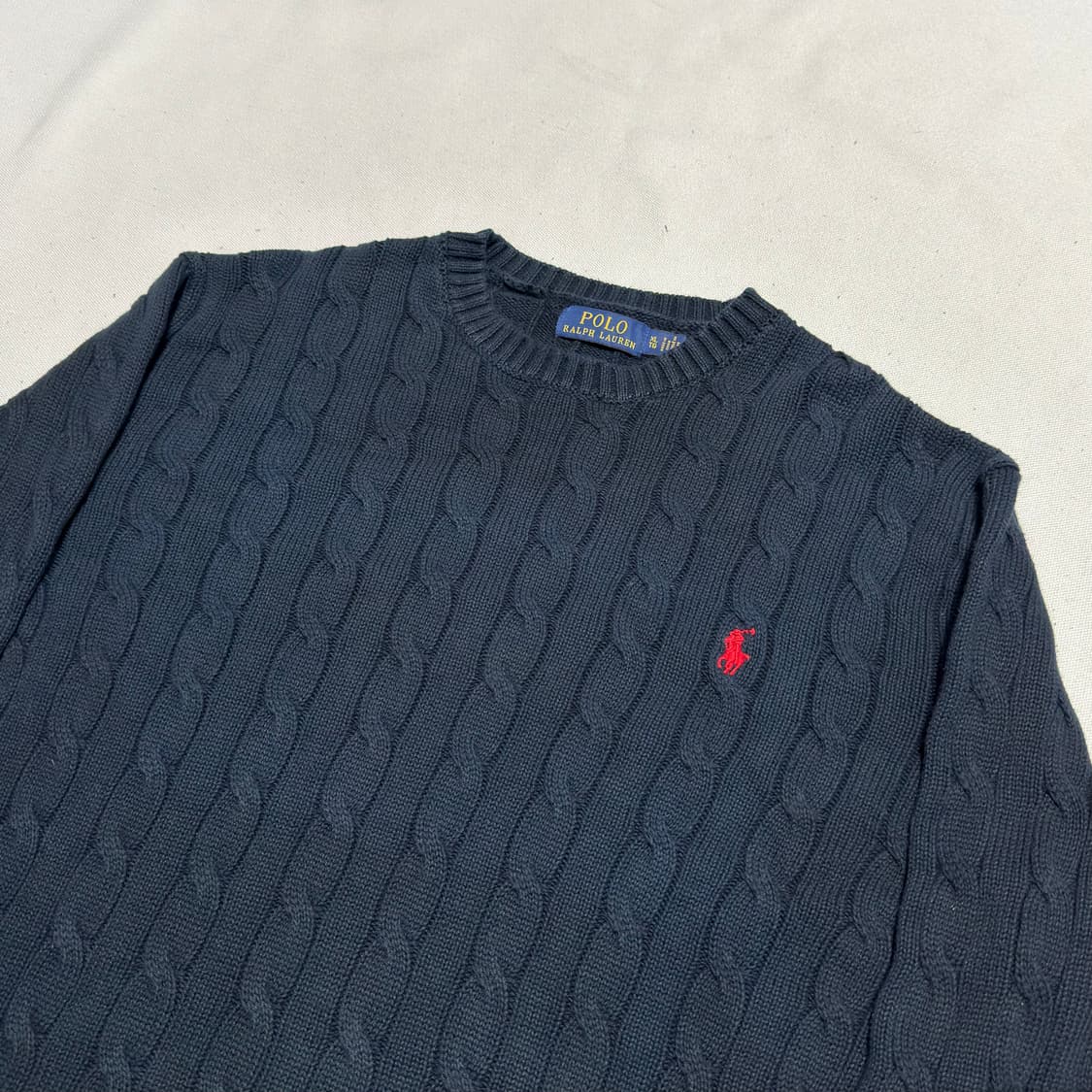 XL 폴로랄프로렌 네이비 케이블 니트 상품이미지1