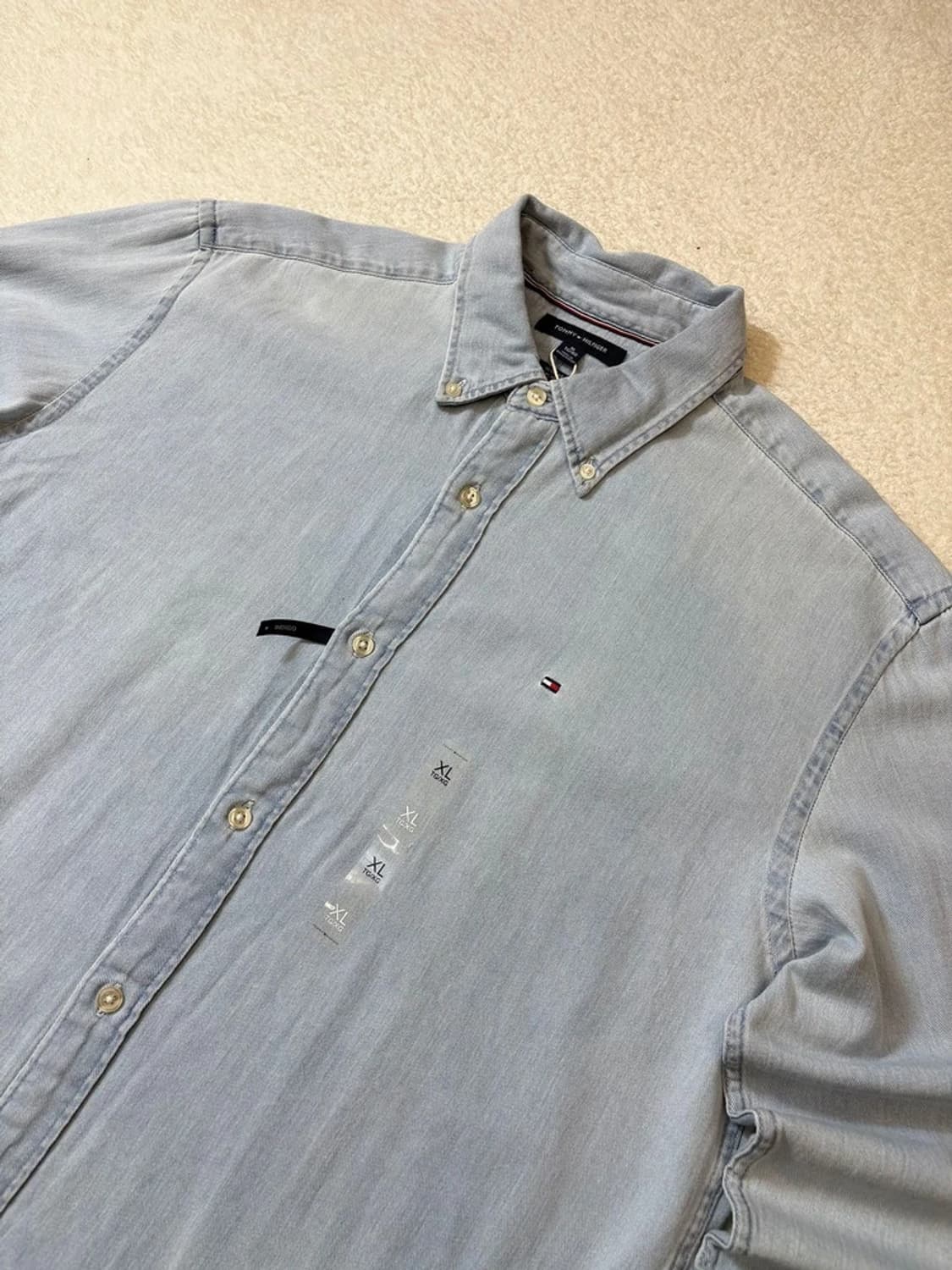 타미힐피거 가먼트다잉 데님 셔츠 pn6165    상품이미지2