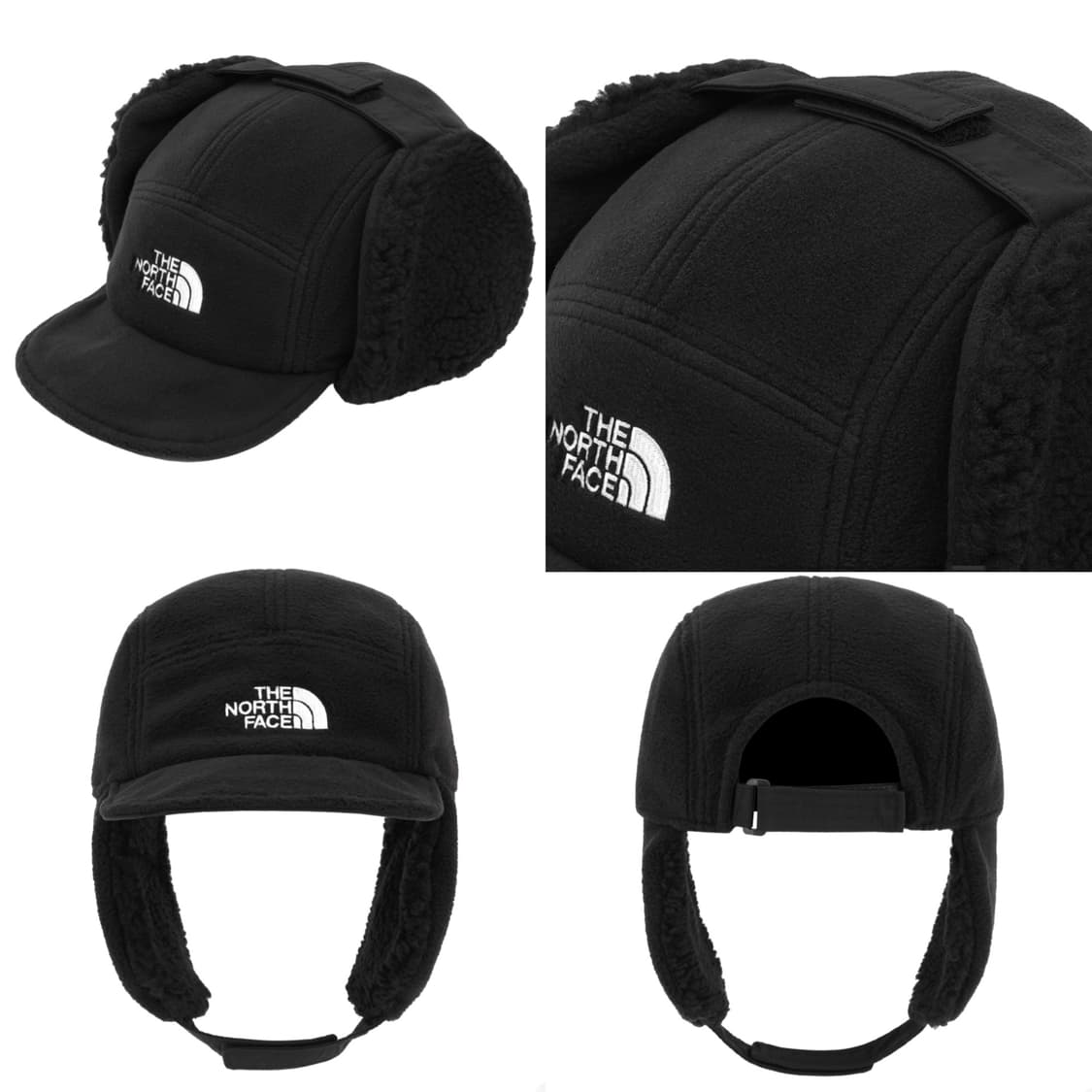 노스페이스 플리스 이어머프 캡 EX 블랙 군밤 모자 털모자 상품이미지3