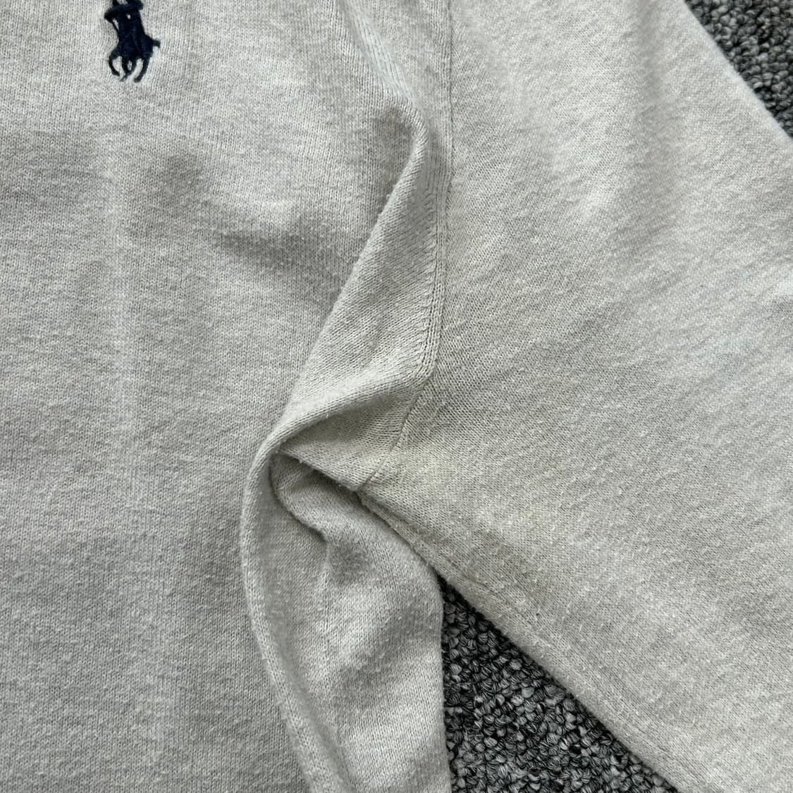 폴로 랄프로렌 멜란지 그레이 코튼 가디건  상품이미지6